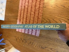1970 ATLAS OF THE WORLD NATIONAL GEOGRAPHIC REVISED 3RD ED. OVERSIZED 19×13 VTG