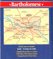GLASGOW STREET MAPS (Bartholomew 1995)