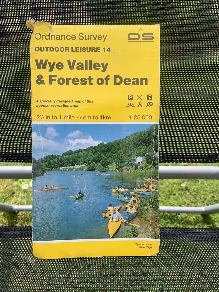 ordanance survey maps Wye Valley & Forest Of Dean Used