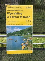 ordanance survey maps Wye Valley & Forest Of Dean Used