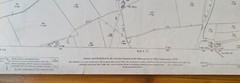 VINTAGE 1904 ORDNANCE SURVEY ROLLED MAP WESTHORPE 104CM X 73CM