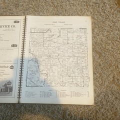 Vintage 1960 Otter Tail County Atlas Plat Book Fergus Falls, Minnesota – NICE