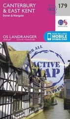 Canterbury & East Kent, Dover & Margate (Map) OS Landranger Active Map