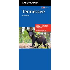 New Best Rand McNally Easy to Fold Tennessee State Laminated Map Free Shipping