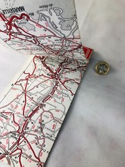 Route Planning Map Western France AA Tourist Collectable Vintage ra