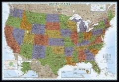 Nat Geo Maps United States Decorator Map [Enlarged and Tubed] (Map) (UK IMPORT)