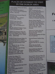 Vintage MAP & GUIDE of DUBLIN & IRELAND 1994. Attractions. Horse Racing Fixtures