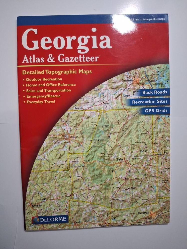 Georgia Atlas Gazetteer – Paperback By DeLorme
