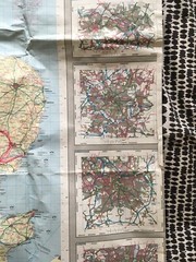 England And Wales Ordnance Survey Road Map MOD Map Used