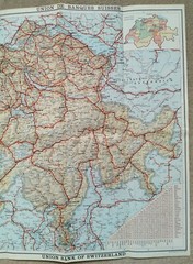 Tourist Maps of Switzerland, Swiss Bank Corporation & Union Bank of Switzerland.