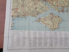 Geographia Large Scale (Road Map of London to the Coast) Fold Up ,Old …B292