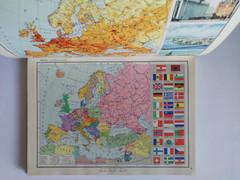 Large Soviet World Atlas Maps russian book 1970s USSR. Атлас Мира Карты. СССР