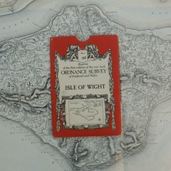 Isle of Wight Cowes Map Ordnance Survey 1″ REPRINT Sheet 94 David & Charles