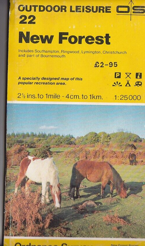 Ordnance Survey OS 1:25,000 Outdoor Leisure Map Sheet 22: New Forest