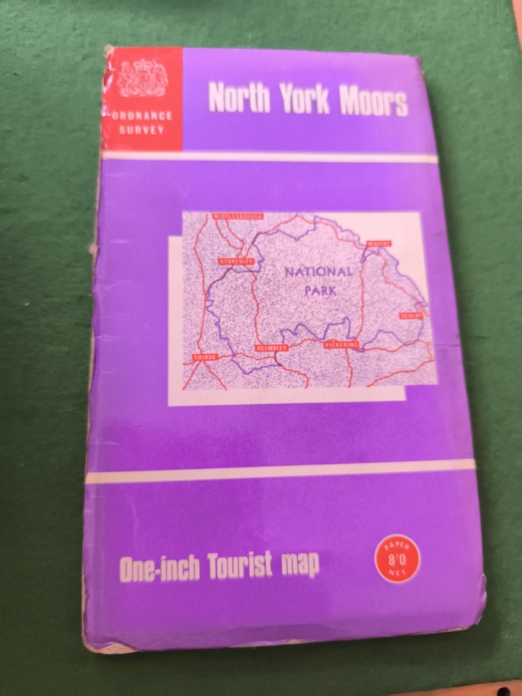 Ordnance Survey North York Moors One-inch Tourist Map