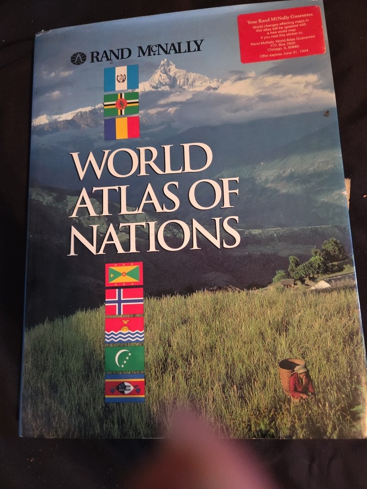 World Atlas of Nations by Rand McNally Staff (1993, Hardcover)