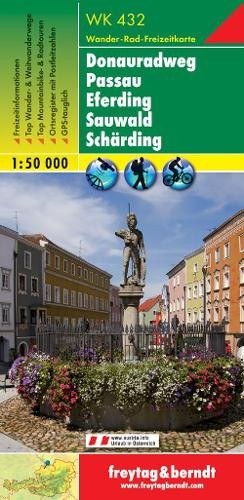 Freytag-Berndt WK 432 Danube Cycle Path Passau to Eferding – S (Map) (UK IMPORT)
