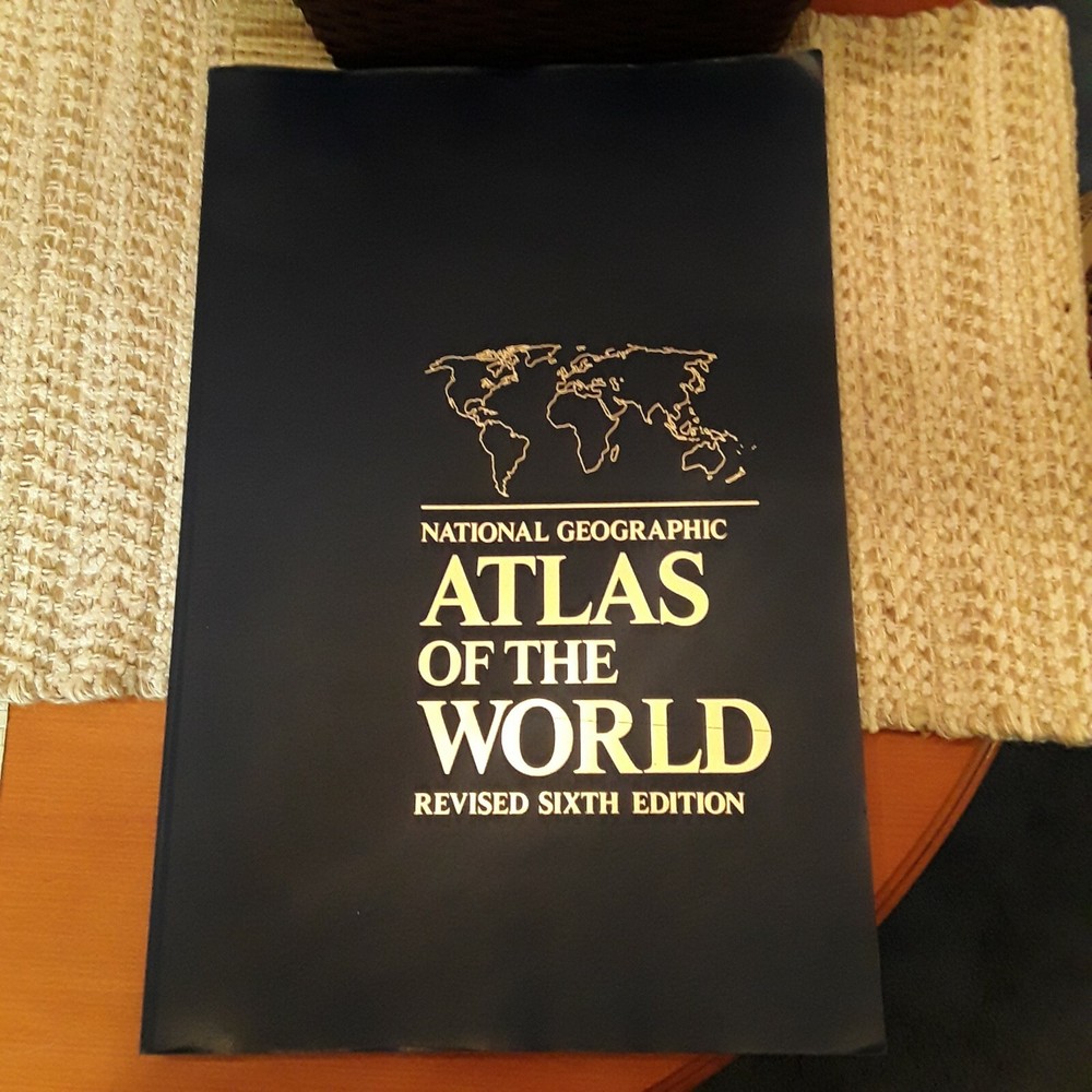 National Geographic ATLAS OF THE WORLD 6th Edition Revised Blue Color