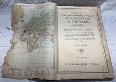 The New Encyclopedic Atlas & Gazetteer Of The World 1917 PF Collier & Son