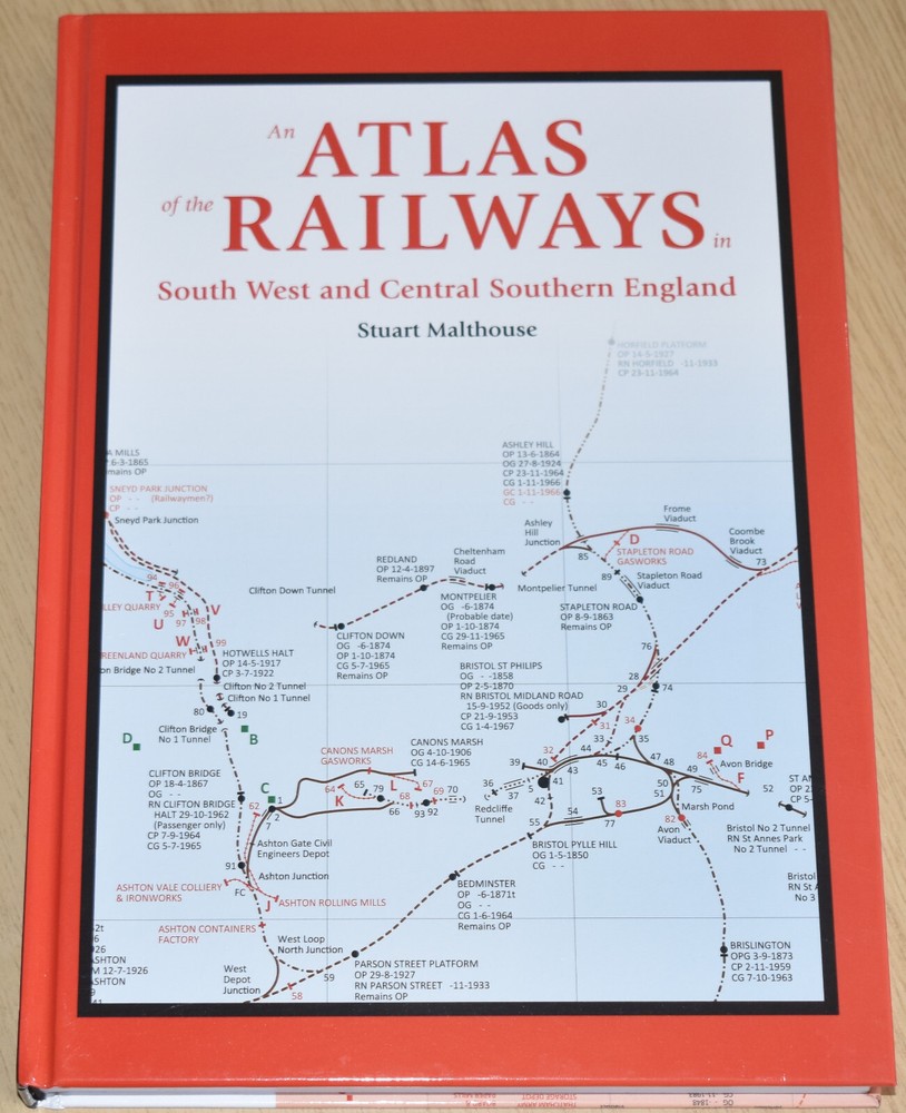 ATLAS OF RAILWAYS South West Central Southern England NEW Steam Rail Lines Maps