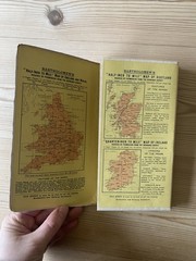 Antique 1910-1920 Bartholomews New Reduced Survey Map 12 – Cheshire – cloth