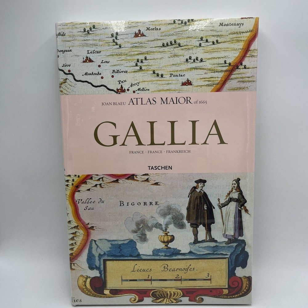 Atlas Major Gallia France by Joan Blaeu (2006, Hardcover) Sealed Never Open