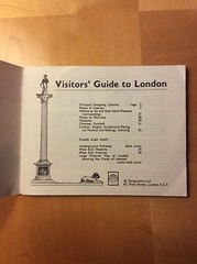 Vintage Visitors Guide And Map To London
