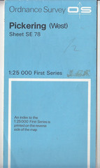 Ordnance Survey 1:25,000 First Series Map Sheet SE 78 Pickering (West)