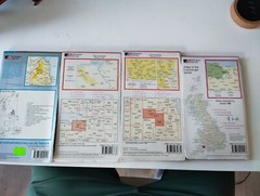 4 x Ordnance Survey Maps – Good Condition