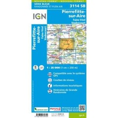 France 1:25K map 3114SB – Pierrefitte-sur-Aire / Fains-Véel / Vaubecourt map