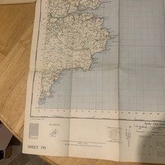 Ordnance Survey One Inch Map Sheet 290 Truro And Falmouth 1961