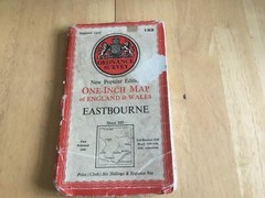 OS map Eastbourne Sheet 183 New Popular Edition One-inch 1946