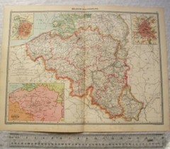 c1907 Harmsworth Plate No. 51-52 Belgium & Luxemburg