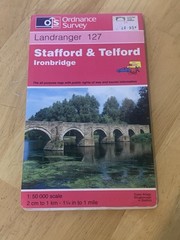 Ordnance Survey Landranger Map 127 Stafford & Telford Ironbridge OS
