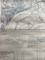Vintage 1968 OS Large Scale National Grid Map Of Plymouth & Plympton