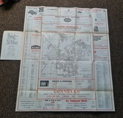 Vintage Dunstable Official Street Plan By G.w.may Ltd