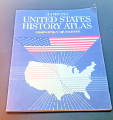 Hammond US History Atlas 1995 Vintage Paperback Book Becks Bookstore Chicago