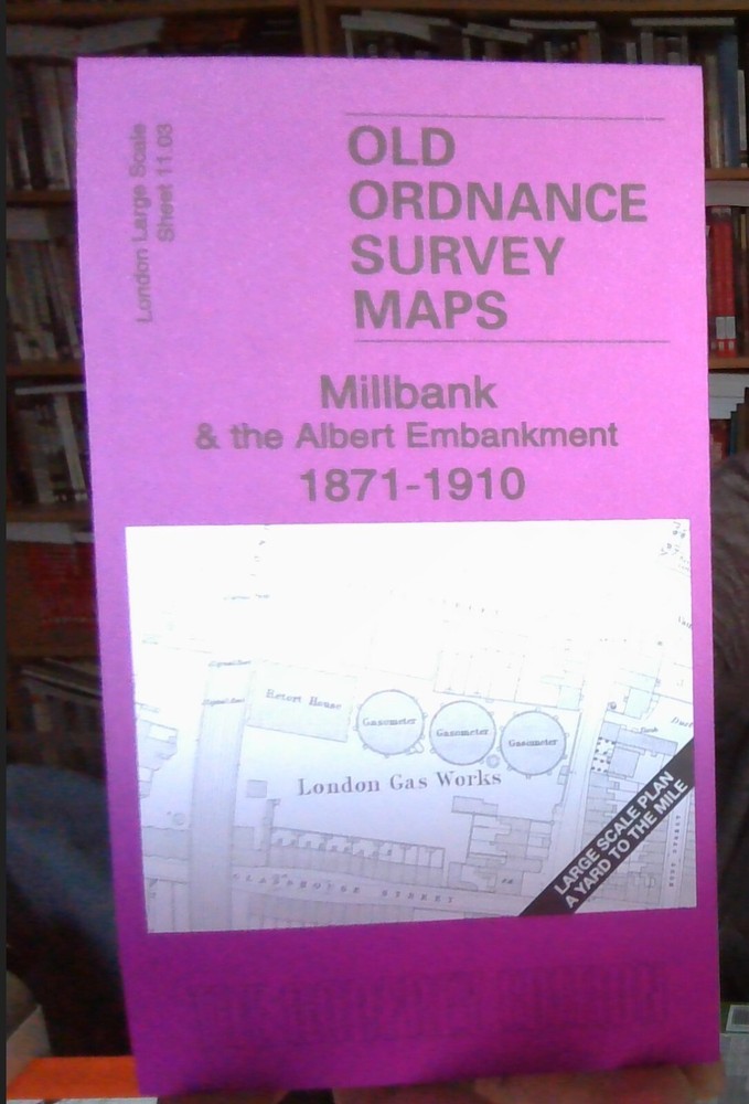 MAP OF Millbank & Albert Embankment 1871-1910 London LS Sheet 11.03 NEW