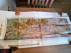 Geological survey map of Berkshire. Reading Hungerford. Sheets 267 and 268. 1971