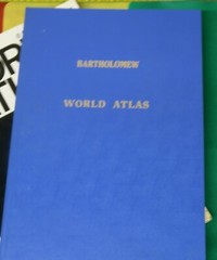 Bartholemew World Atlas Hardback Book and Hard Cardboard sleeve stunning detail