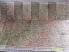 Bartholomew’s Half-Inck Map on Cloth. Sheet 19. WARWICKSHIRE. VG.
