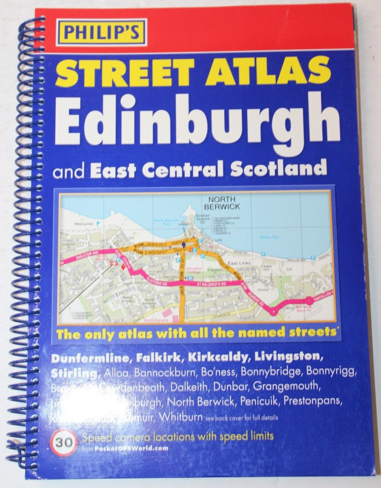 Philip’s Street Atlas Edinburgh and East Centra… by Philip’s Maps Spiral bound