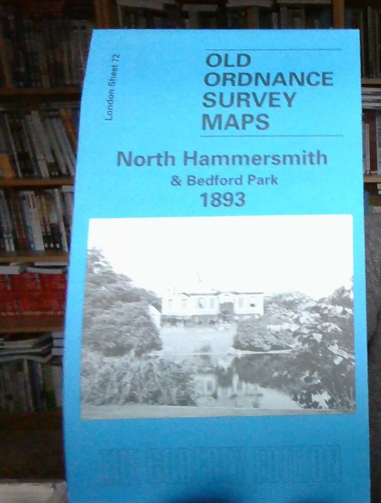 MAP OF North Hammersmith and Bedford Park 1893: London Sheet 072.2 NEW