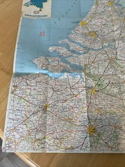 Vintage ESSO Autokaart Nederland Road Map 1:400,000 (Two Shillings) Holland