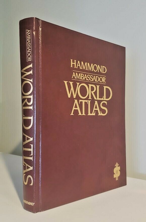 Hammond Ambassador World Atlas (Thumb Index & Gilded Edges) – 1989