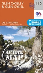 Glen Cassley and Glen Oykel by Ordnance Survey (Sheet map, folded)