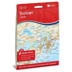 Norway Svolvær map 10137 Norge-serien 1:50,000 topogrpahic walking hiking