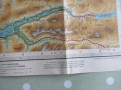 VINTAGE BARTHOLOMEW’S MAP ARISAIG & LOCHABER REVISED HALF-INCH CONTOURED 1947