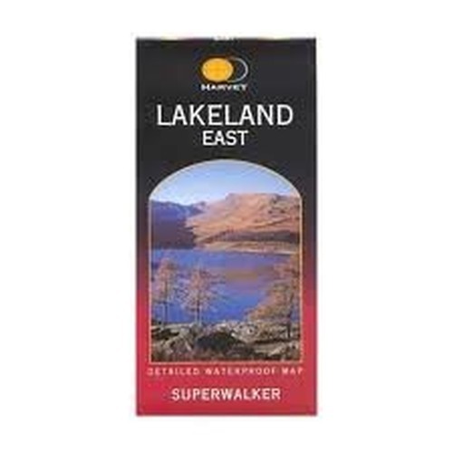 Lakeland: East (Superwalker) by Harvey Map Services Ltd Sheet map, folded Book
