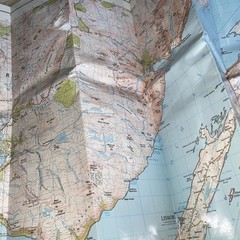 Ordinance Survey OS Maps Scotland Scottish Joblot x7 Plastic Cover Skye Oban